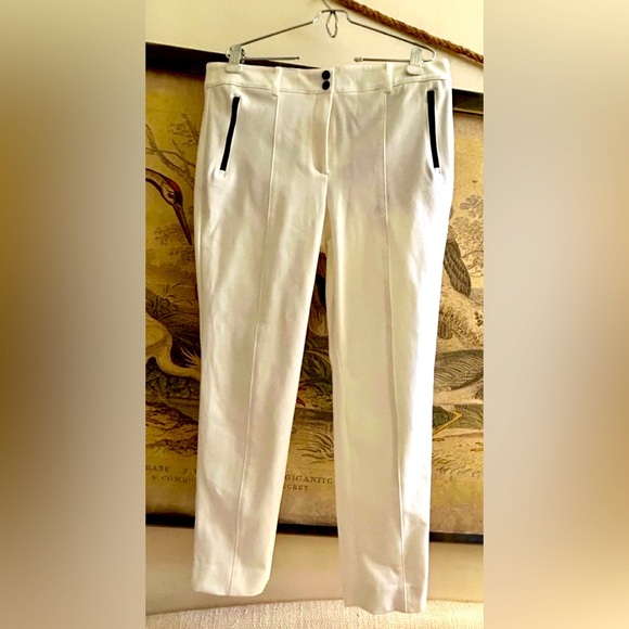 New Talbots Soft White slightly tapered pants SZ 12 - Picture 2 of 10